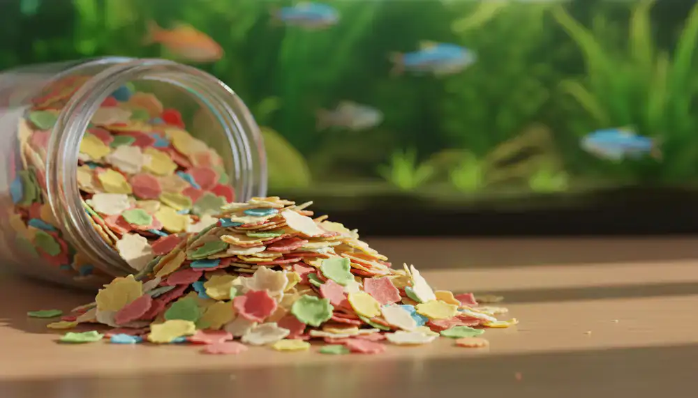 High quality ornamental fish food flakes